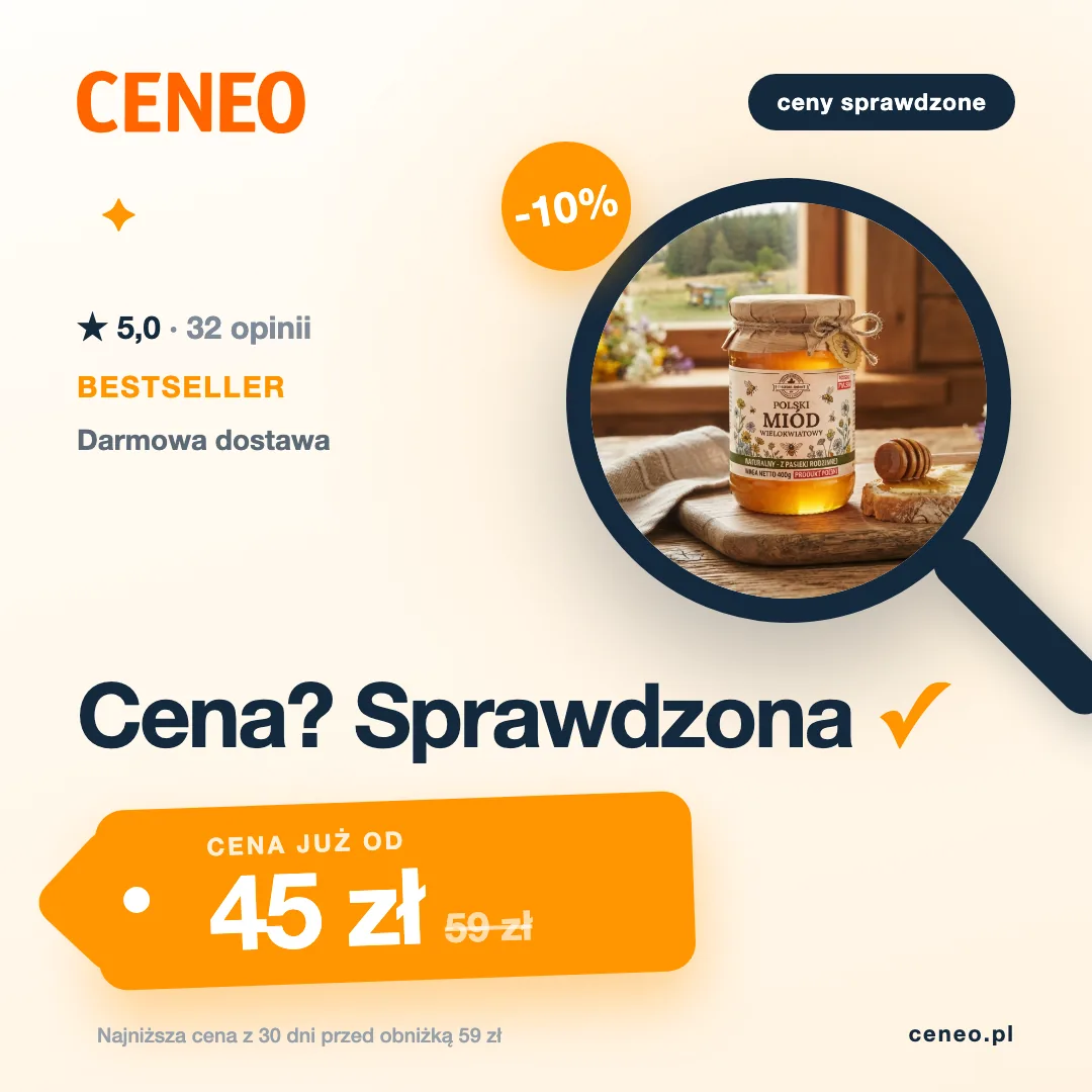 Kreacja produktowa miodu dla Ceneo