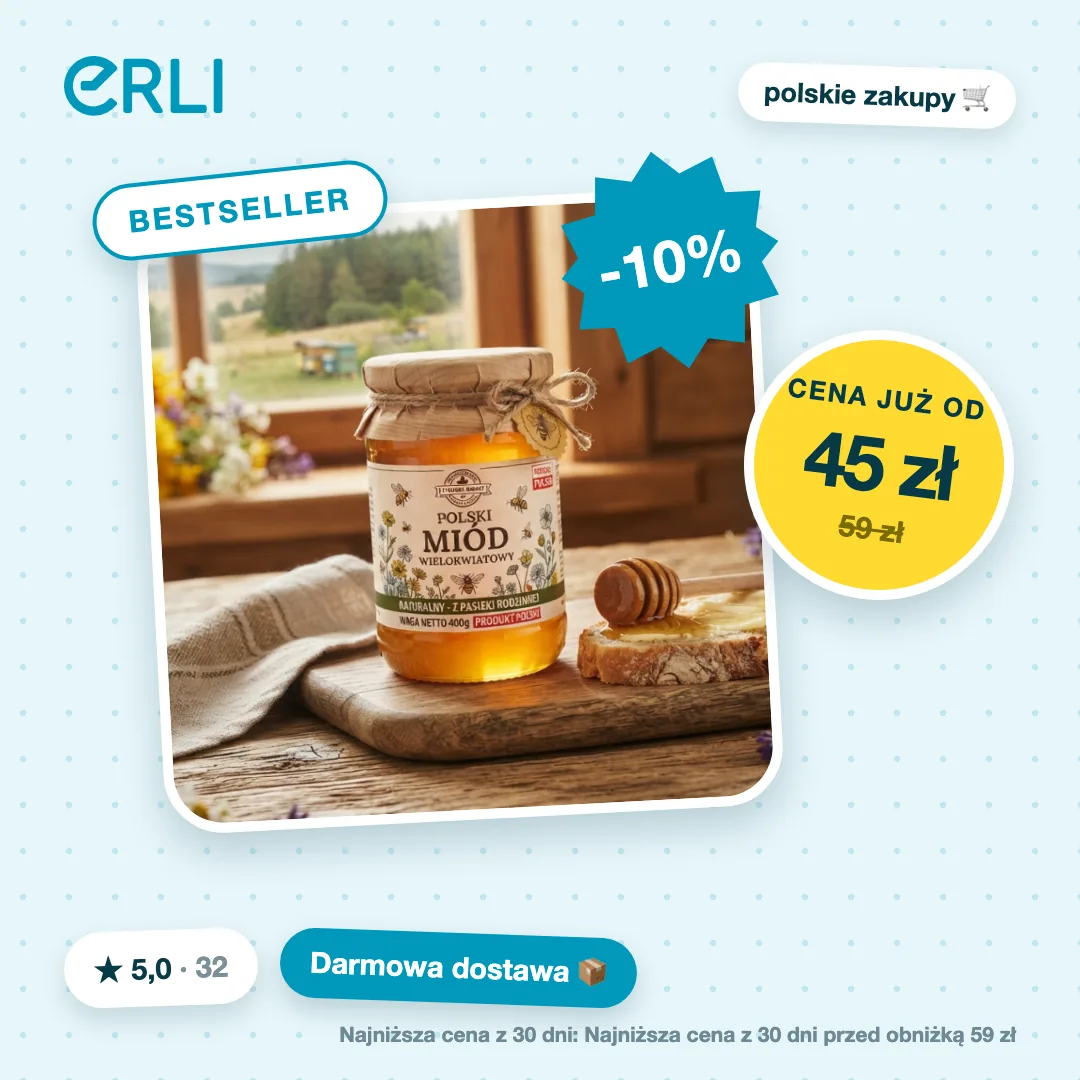 Kreacja produktowa miodu dla Erli